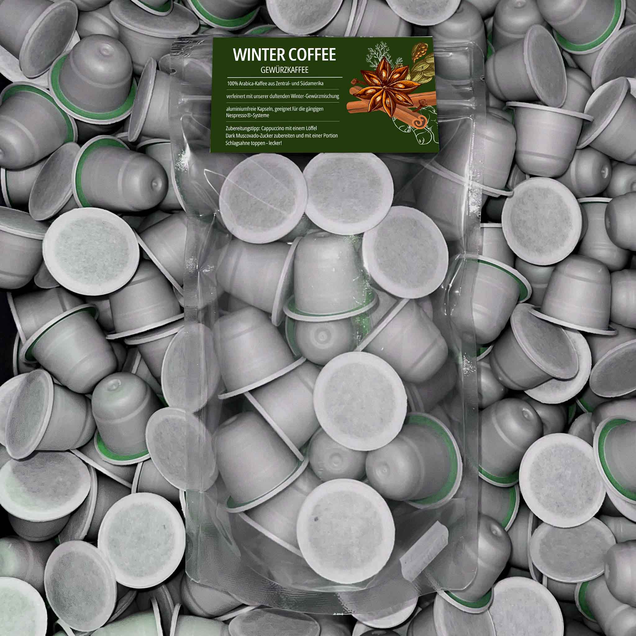 Karacho Winterkaffee, Gewürz-Kaffeekapseln, 15 Stück