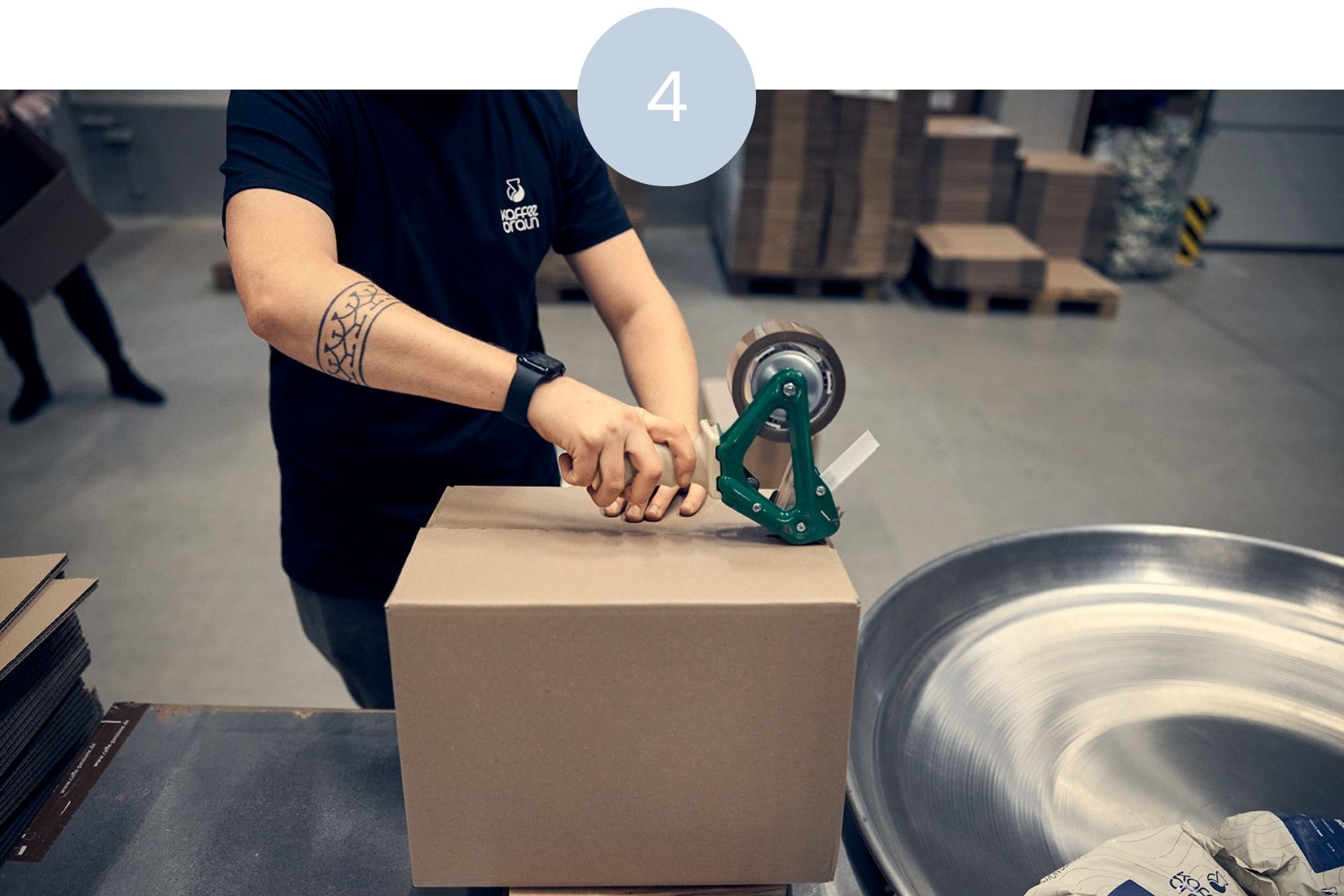 Produktion und Verpackung von Private-Label-Kaffee bei Kaffee Braun