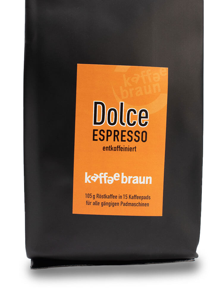 Kaffeepads Dolce decaf, 15 Stk.