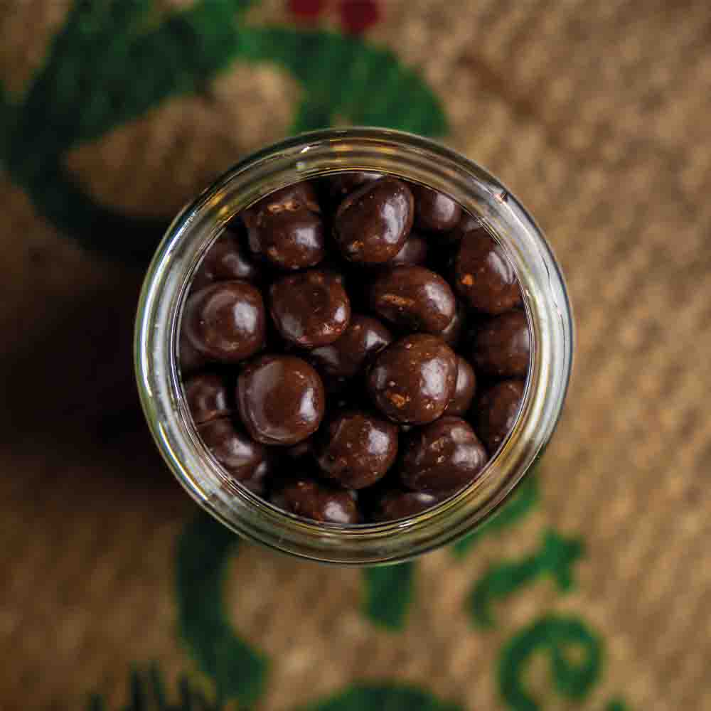 Cho Ca Bons - Schokolierte Espressobohnen im Glas Cho Ca Bons - Schokolierte Espressobohnen im Glas