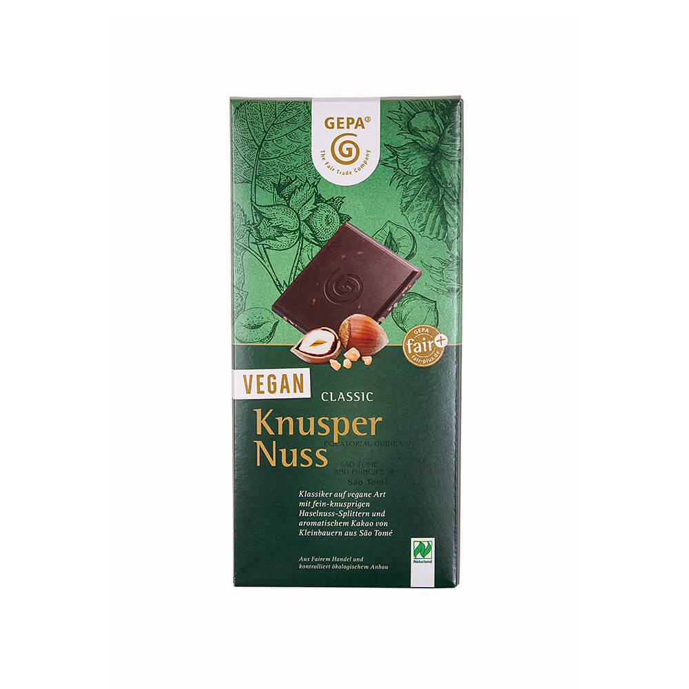 GEPA Vegane Schokolade Classic - Knusper Nuss