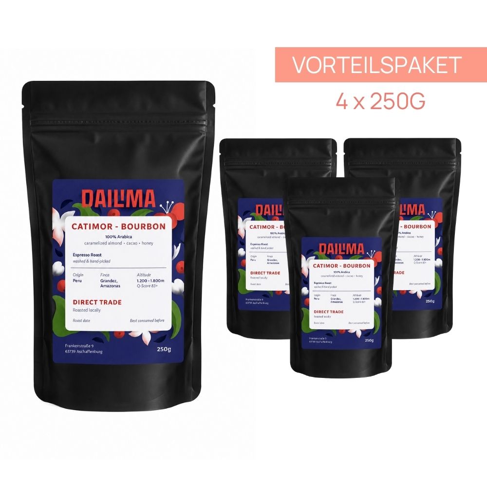 VORTEILSPAKET Caf Dailima - Catimor-Bourbon Blend Espresso Front (1)