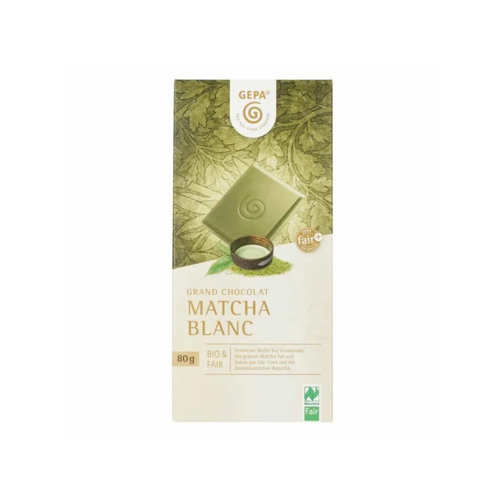 GEPA Schokolade Matcha Blanc Bio