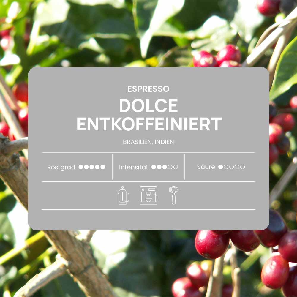 kaffeebraun_espresso_dolce_entkoffeiniert_etikett kaffeebraun_espresso_dolce_entkoffeiniert_etikett