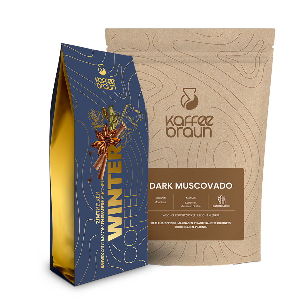 Bundle Winterkaffee und Dark Muscovado Zucker